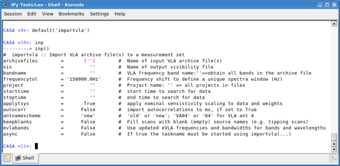 Importvla Parameters.